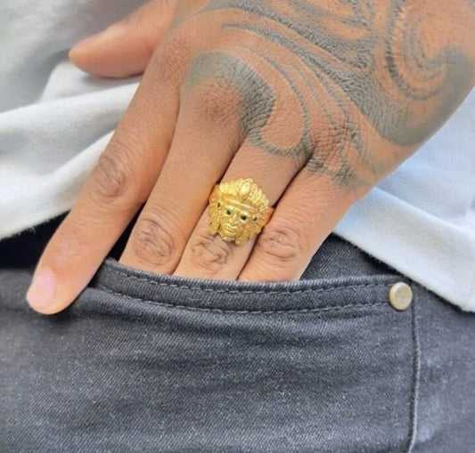 Anillo Indio Oro Laminado 18k