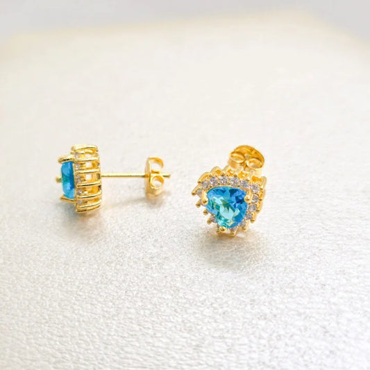 Arete Bondi Heart Oro Laminado 18k