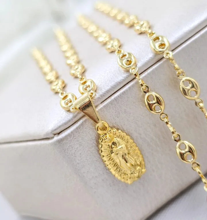 Cadena Tejido Gucci Oro Laminado 18k