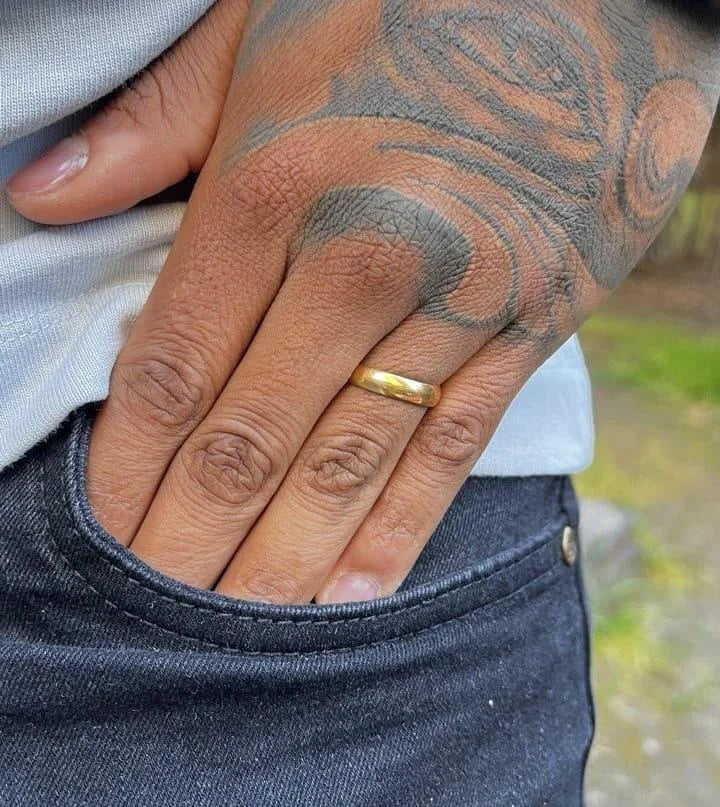 Argolla De Matrimonio Oro Laminado 18k