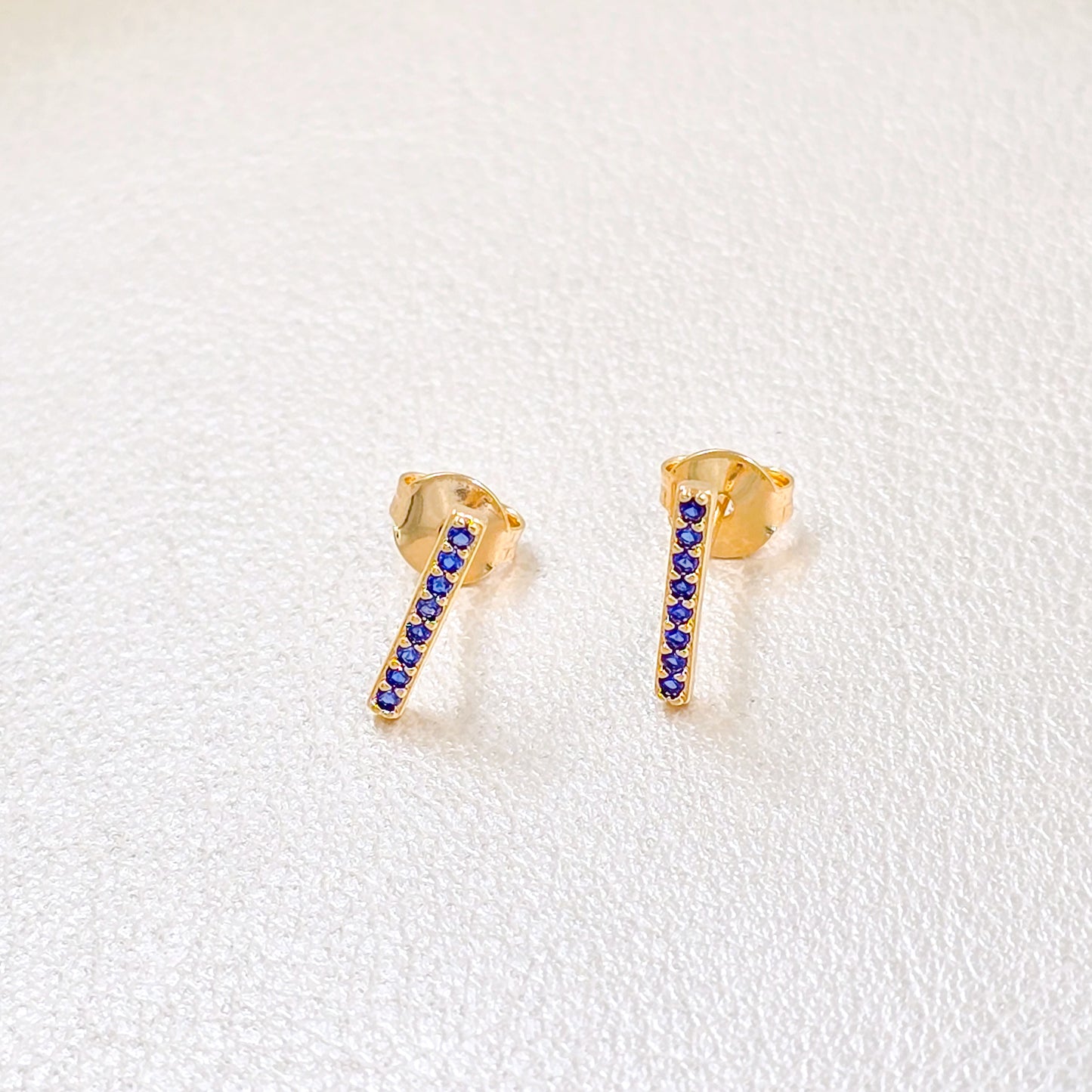 Arete Rainbow Line Turqui Oro Laminado18k