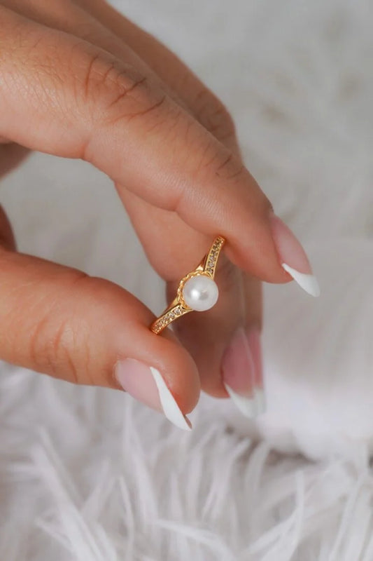 Anillo Ocean Soul Ajustable Oro laminado 18k