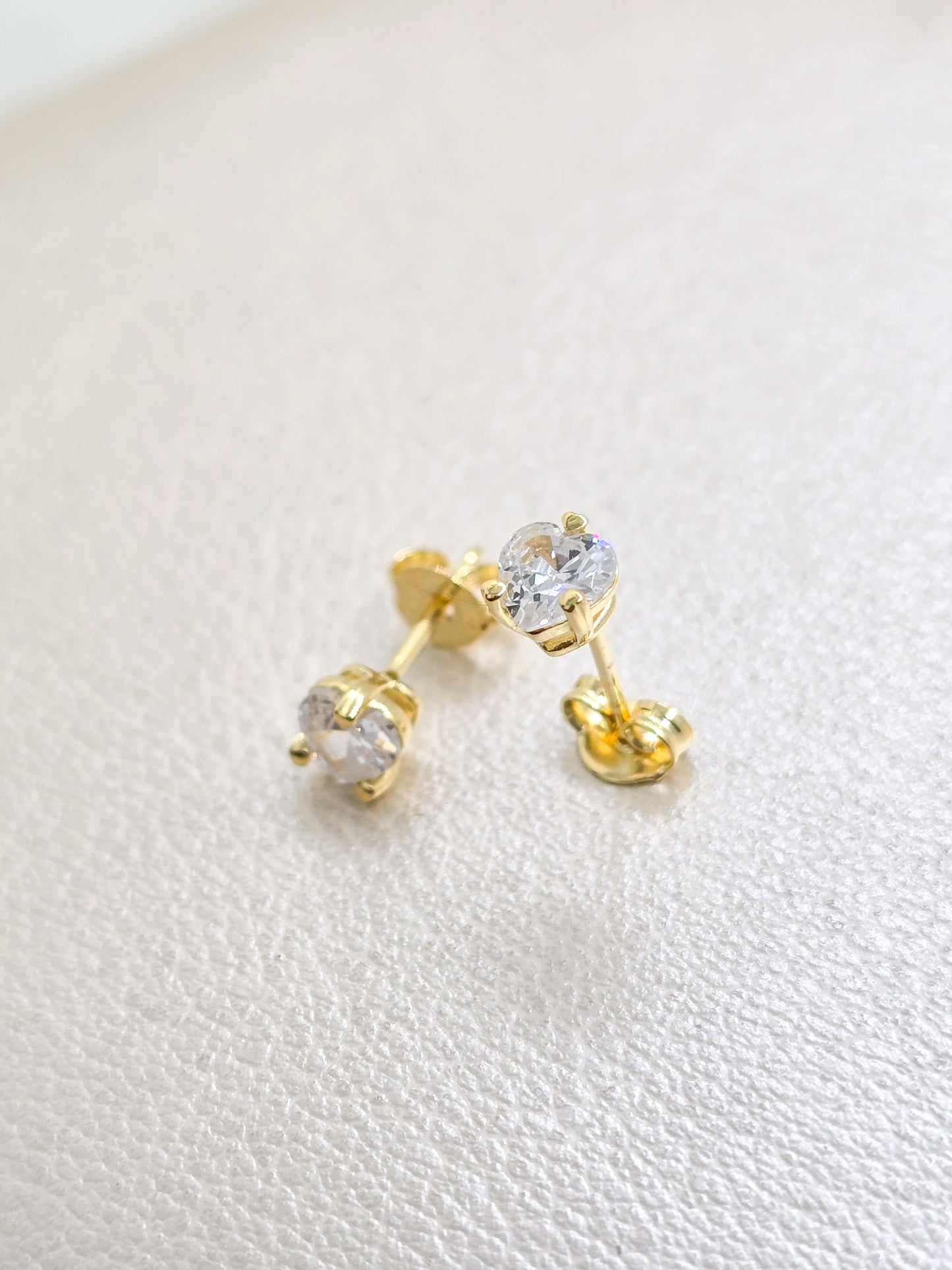 Aros Topos Corazón Oro Laminado 18k