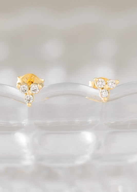 Arete Flower Oro Laminado 18k