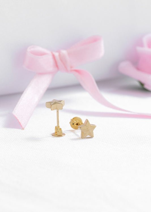Aretes Estrellas Mini Oro Laminado 18k