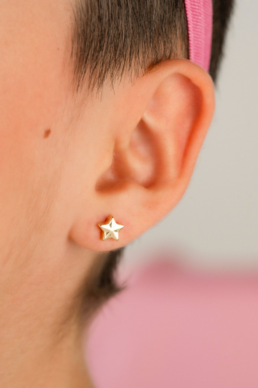 Aretes Estrellas Mini Oro Laminado 18k