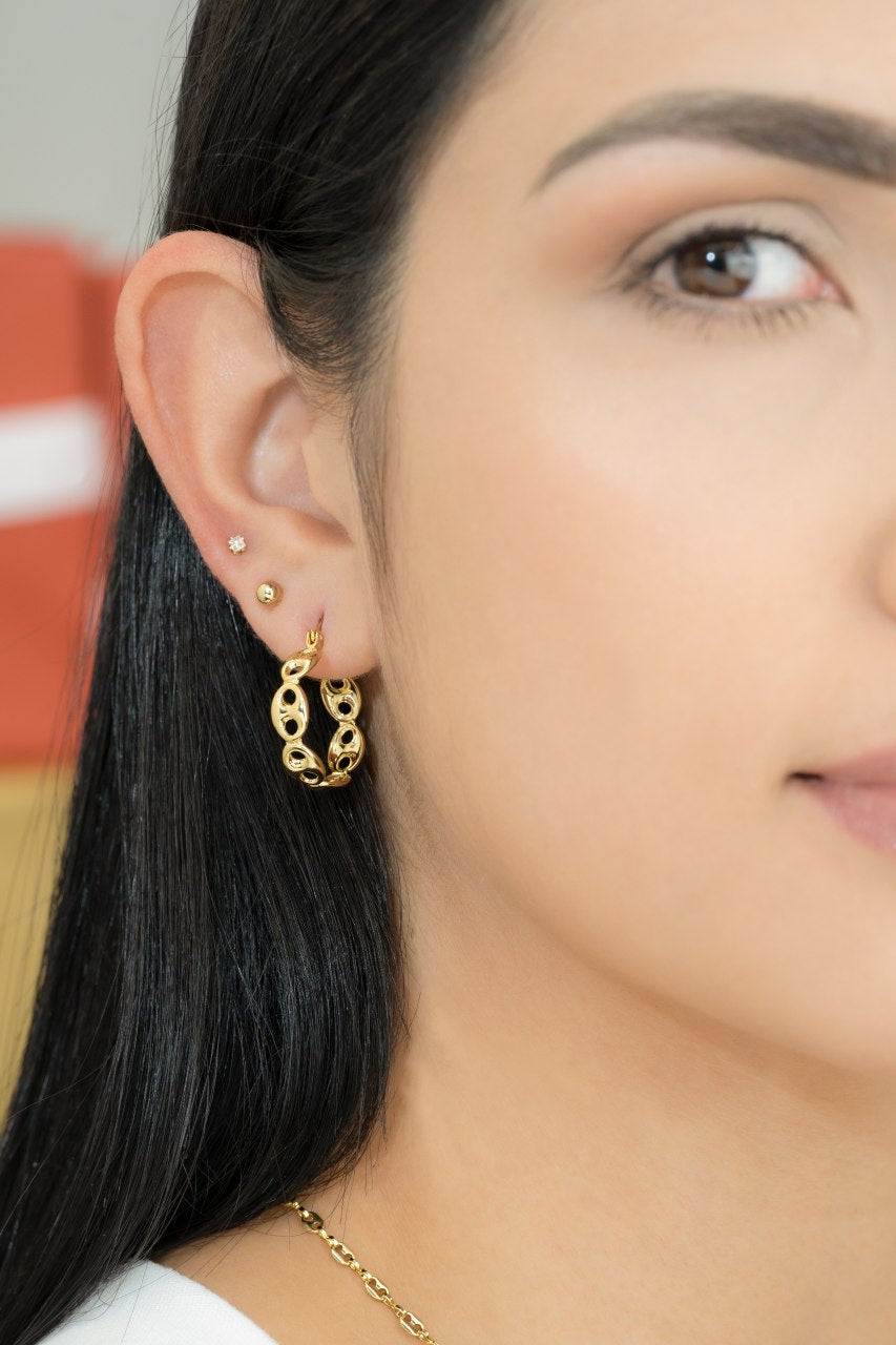 Aros Candonga Gucci Oro Laminado 18k