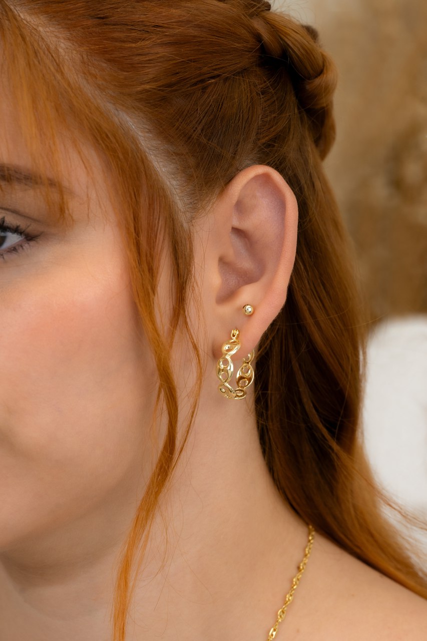 Aros Candonga Gucci Oro Laminado 18k
