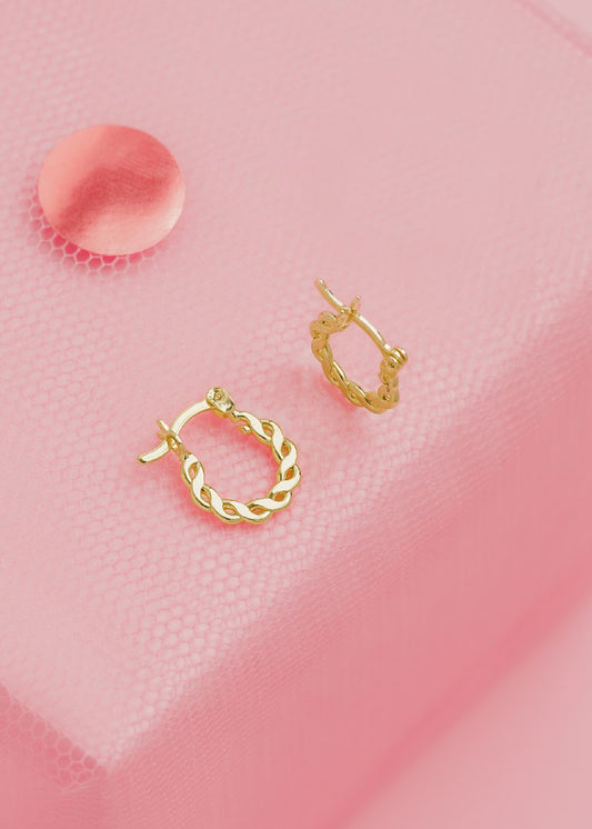 Aros Candonga Steel Oro Laminado 18k