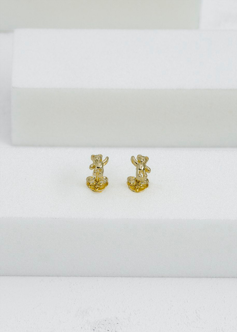 Aros Ositos Oro Laminado 18k