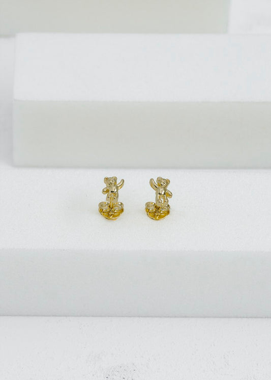 Aros Ositos Oro Laminado 18k