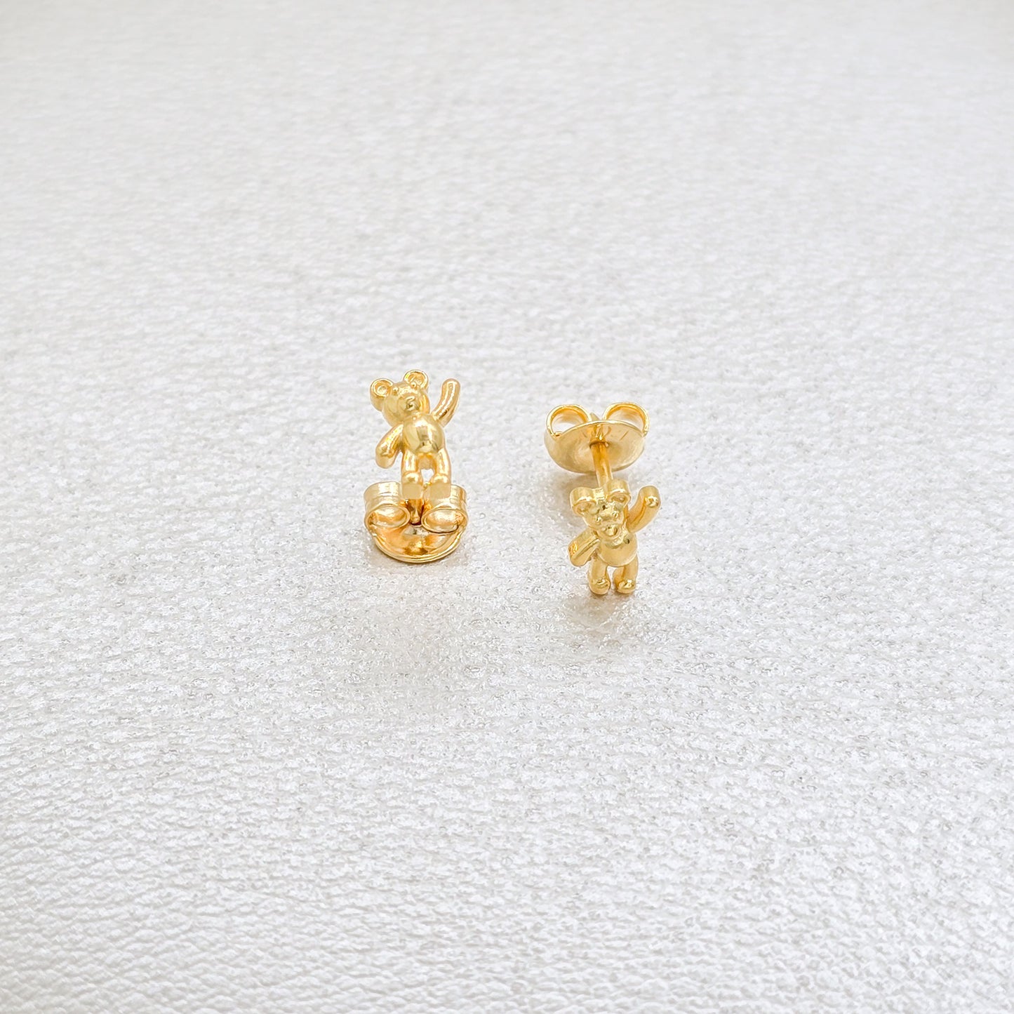 Aros Ositos Oro Laminado 18k