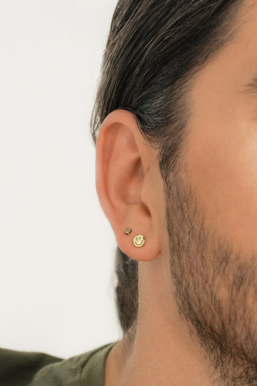 Aretes Smile Oro Laminado 18k
