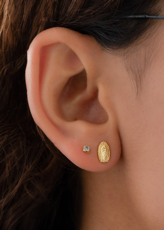 Aros Guadalupe Finita Oro Laminado 18K