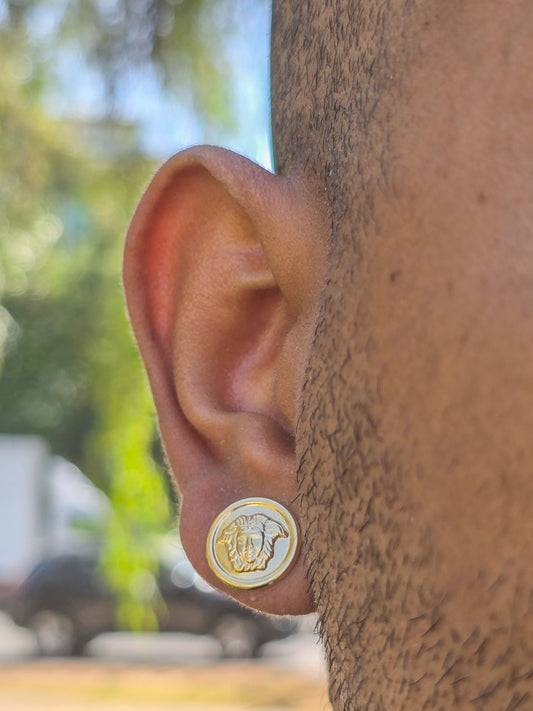 Aros Medusa Oro Laminado 18k