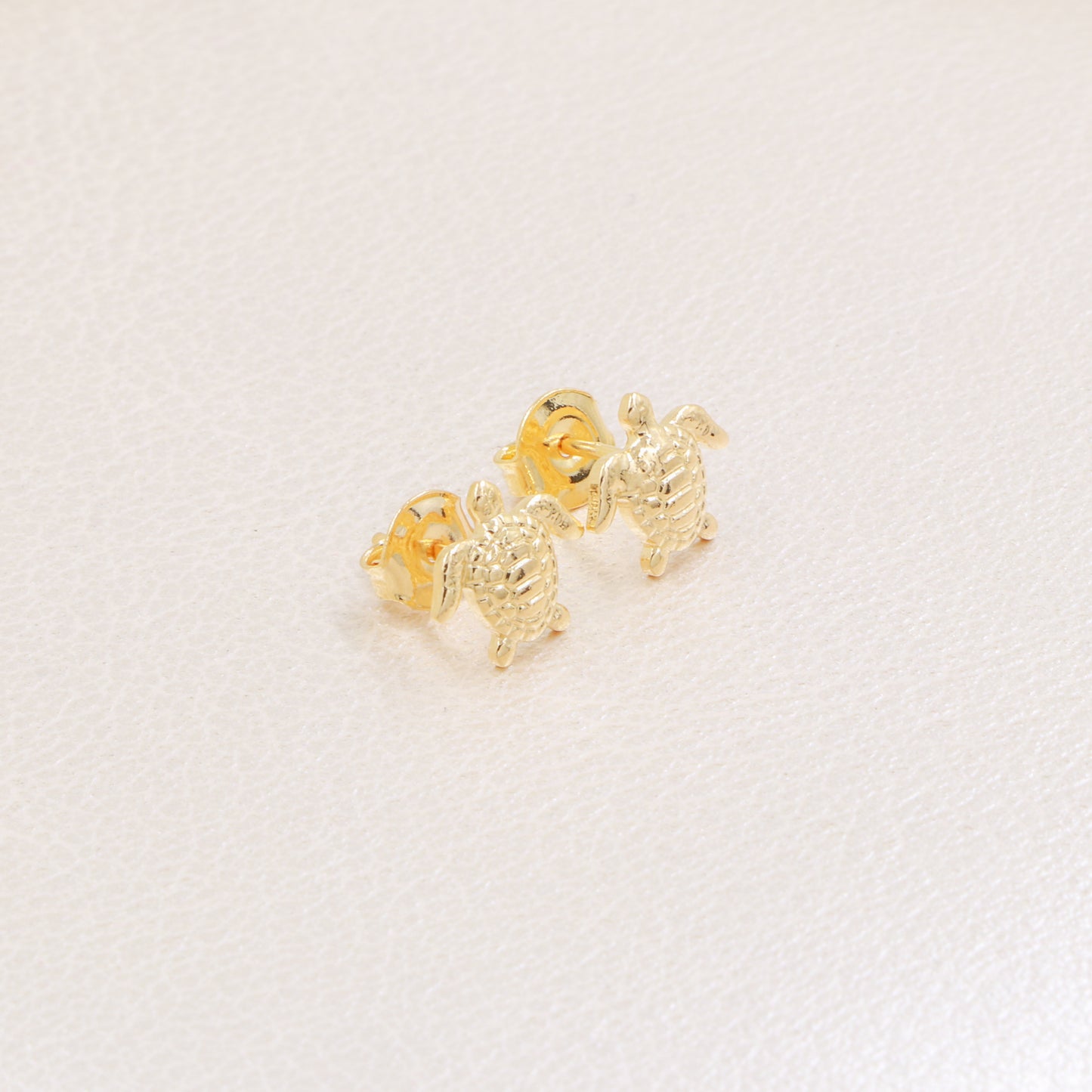 Aros Tortuga Oro Laminado 18k