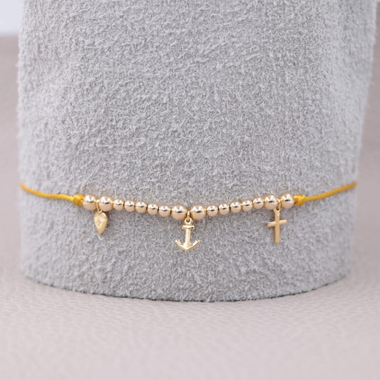 Chokers Tres Gracias Oro Laminado 18k