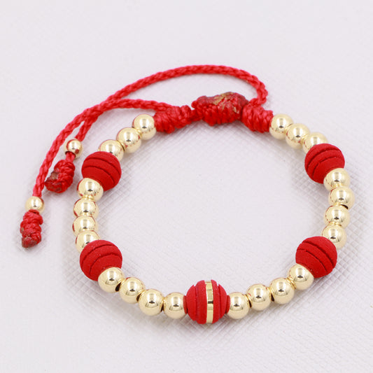 Brazalete Clasico Balin Oro Laminado 18k