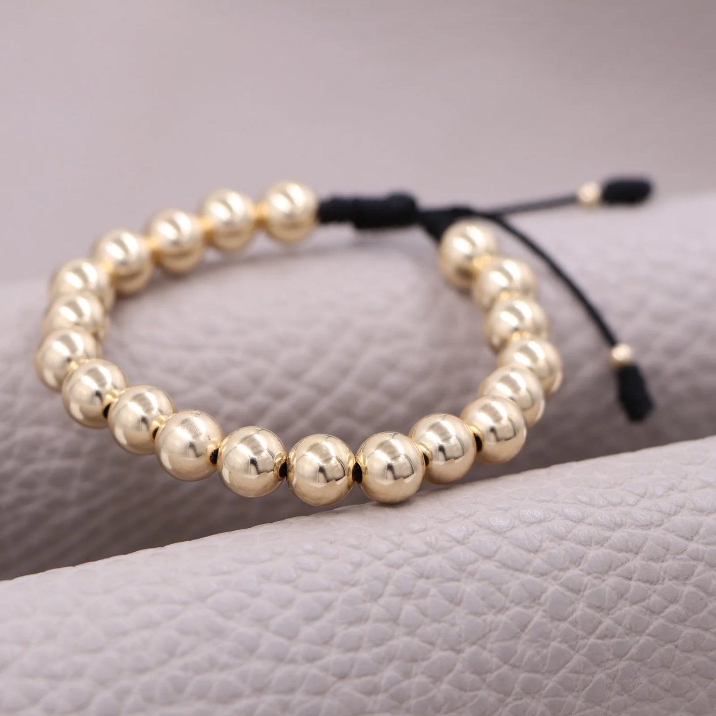 Brazalete Todo Oro Balín Oro Laminado 18k