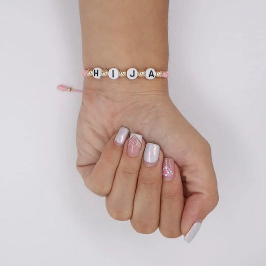 Brazalete Hija Balín Oro Laminado 18k