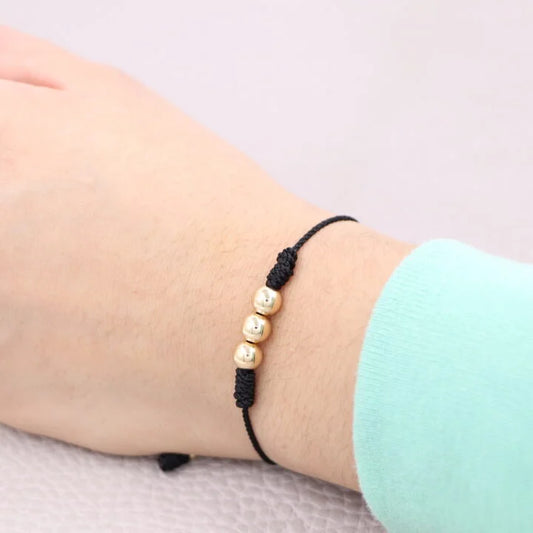 Brazalete Sencillo Balín Oro Laminado 18k