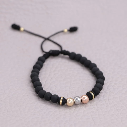 Brazalete Balín Tres Oros Oro Laminado 18k