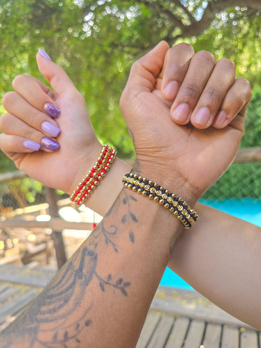 Brazalete Destino Compartido Oro Laminado 18k