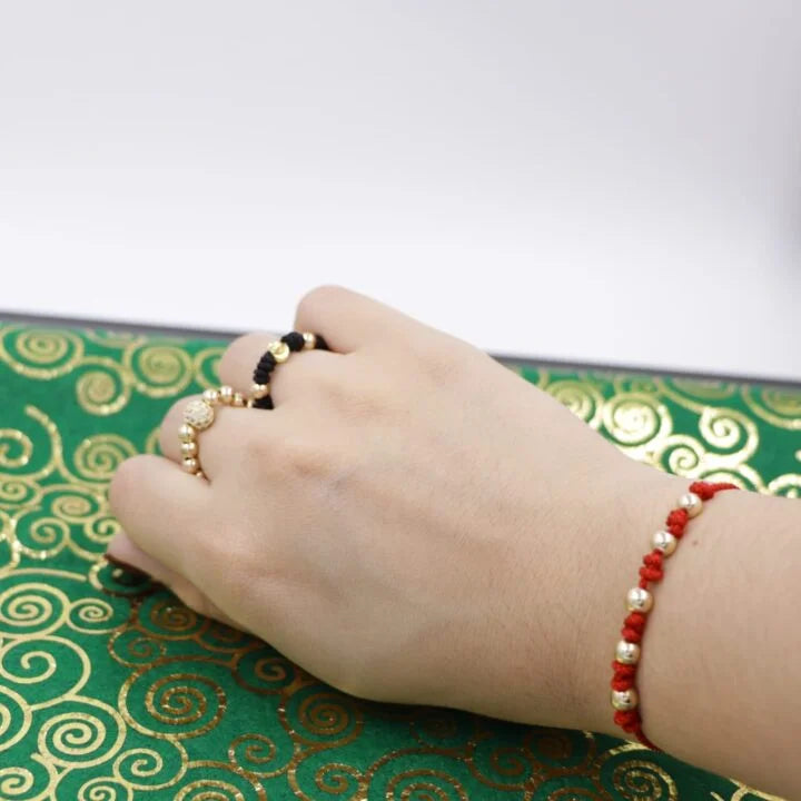 Brazalete Clásico Con Nudos Oro Laminado 18k