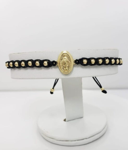 Brazalete Virgen milagrosa Oro Laminado 18k
