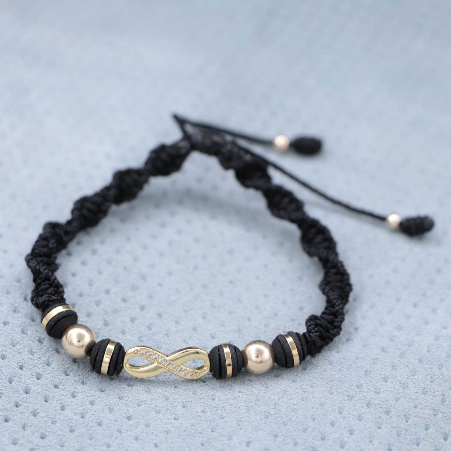 Brazalete Con Herraje Infinito Oro Laminado 18k