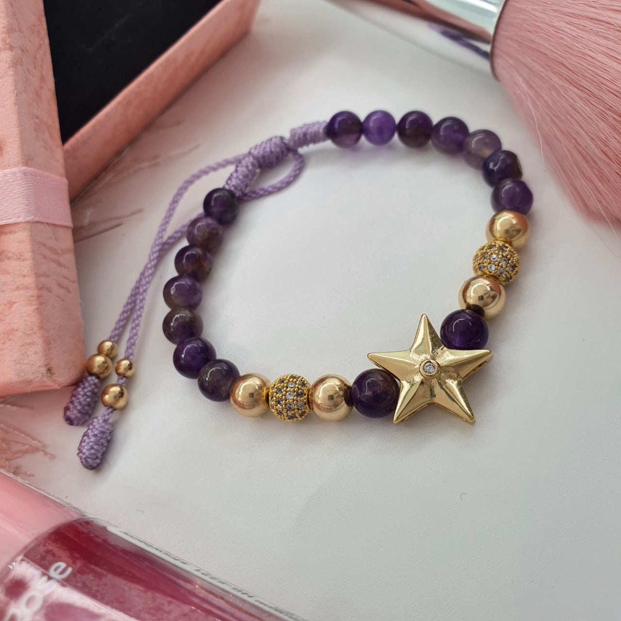 Brazalete Estrella Circonia Oro Laminado 18k