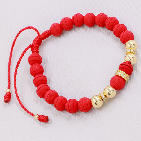 Brazalete Rondel Grande Oro Laminado 18K