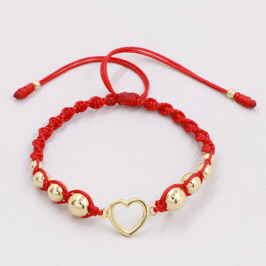 Brazalete Corazon Oro Laminado 18k