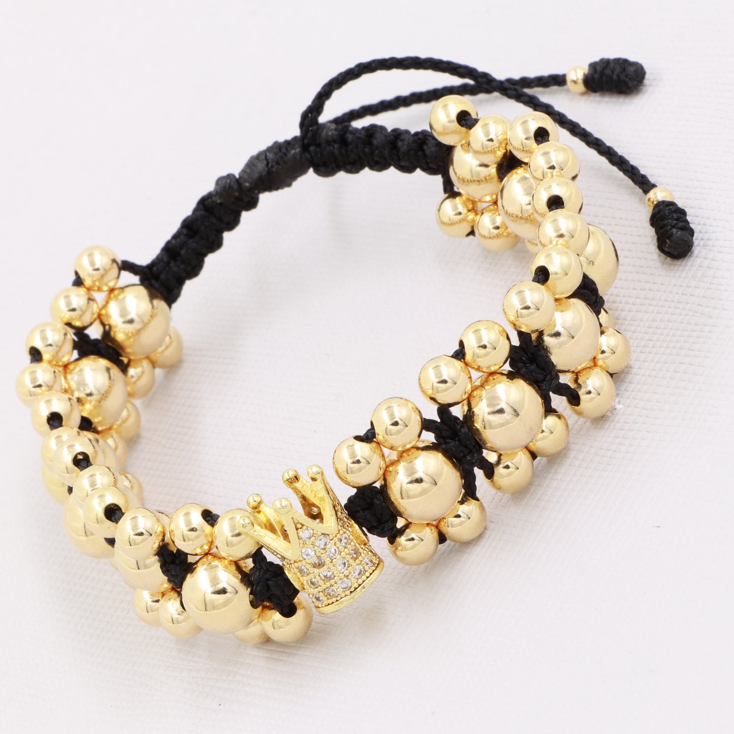 Brazalete Corona Shiny En Oro Laminado 18k
