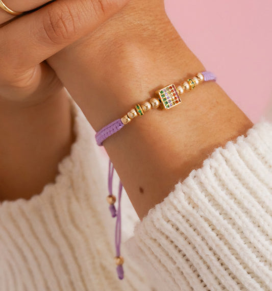 Brazalete Herraje Colors Fine En Oro Laminado 18k