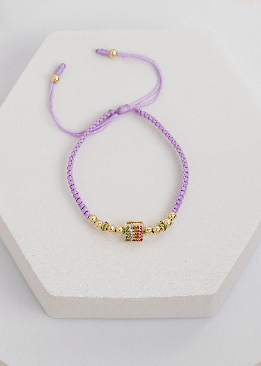 Brazalete Herraje Colors Fine En Oro Laminado 18k