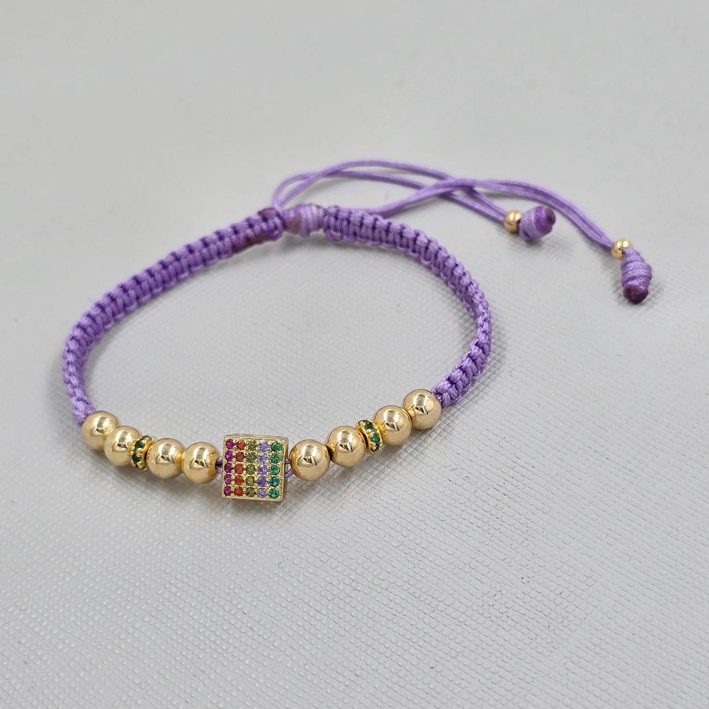 Brazalete Herraje Colors Fine En Oro Laminado 18k