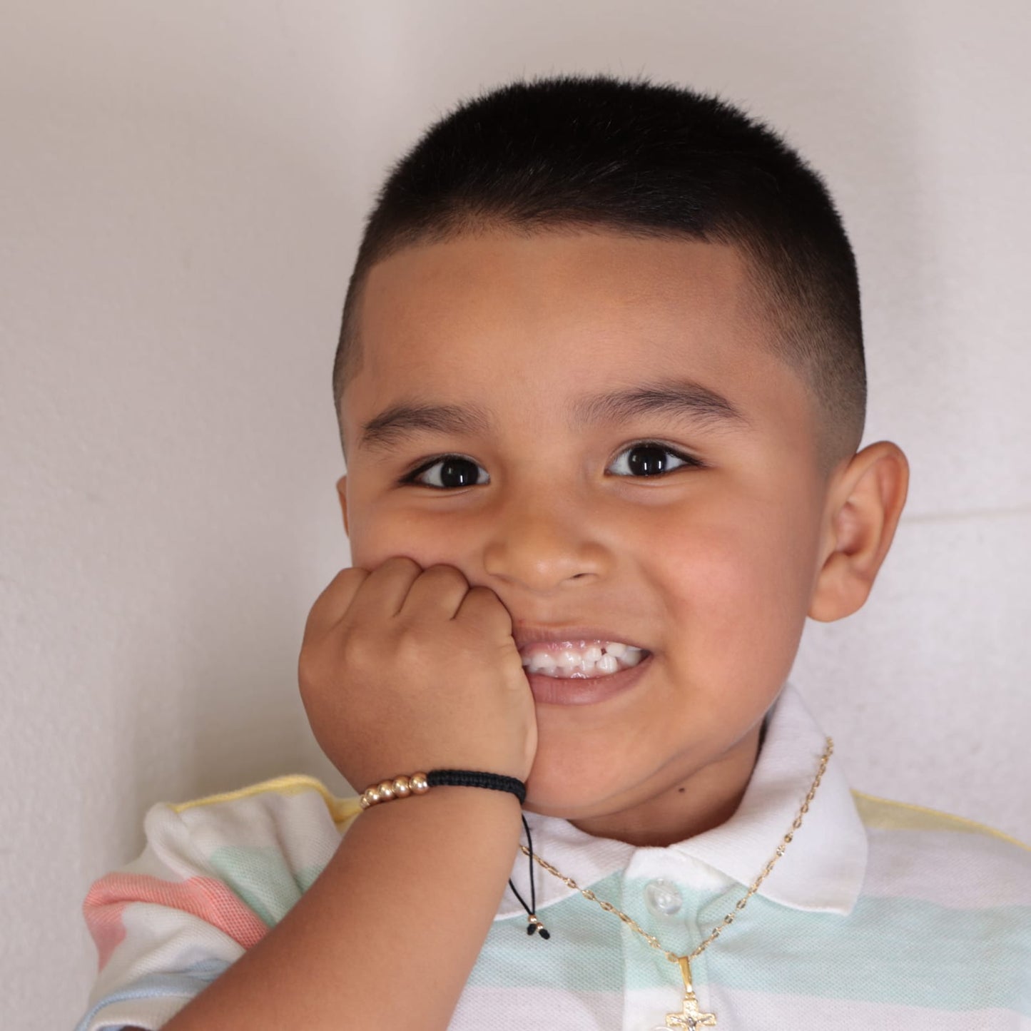 Brazalete Niño Balín Oro Laminado 18K
