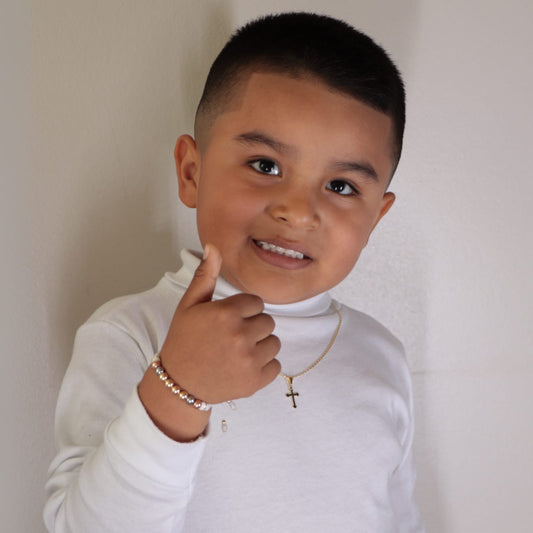 Brazalete Tres Oros Balín Oro Laminado 18k