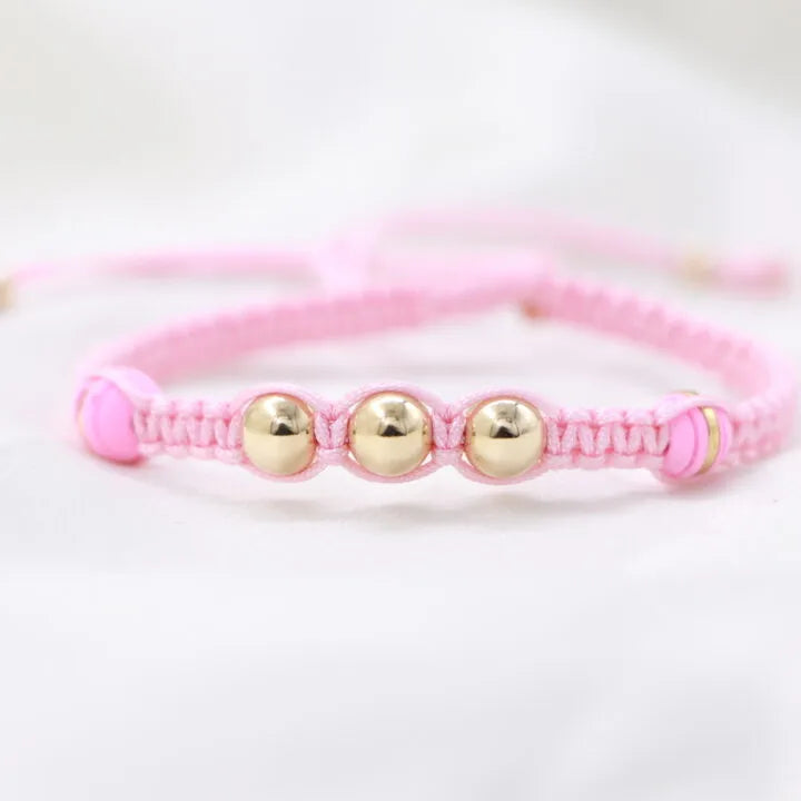 Brazalete Tejido Oro Laminado 18k