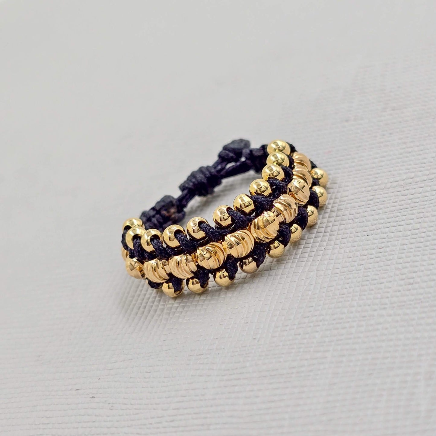 Anillo 3 carril Oro Laminado 18k