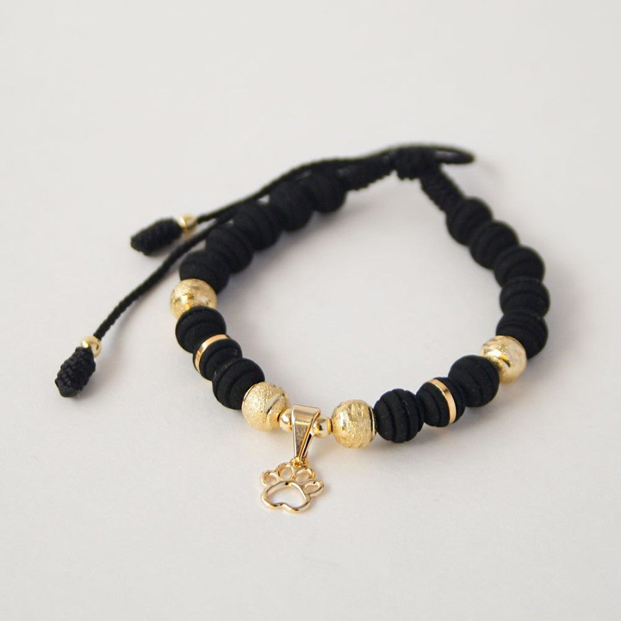 Manilla Huella de Perro Oro Laminado 18k