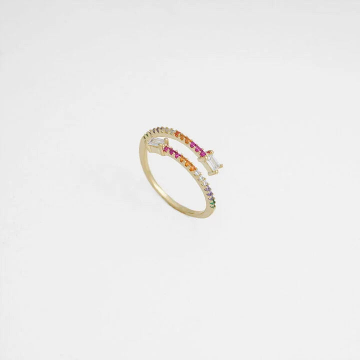 Anillo Sunrises Ajustable Oro Laminado 18k