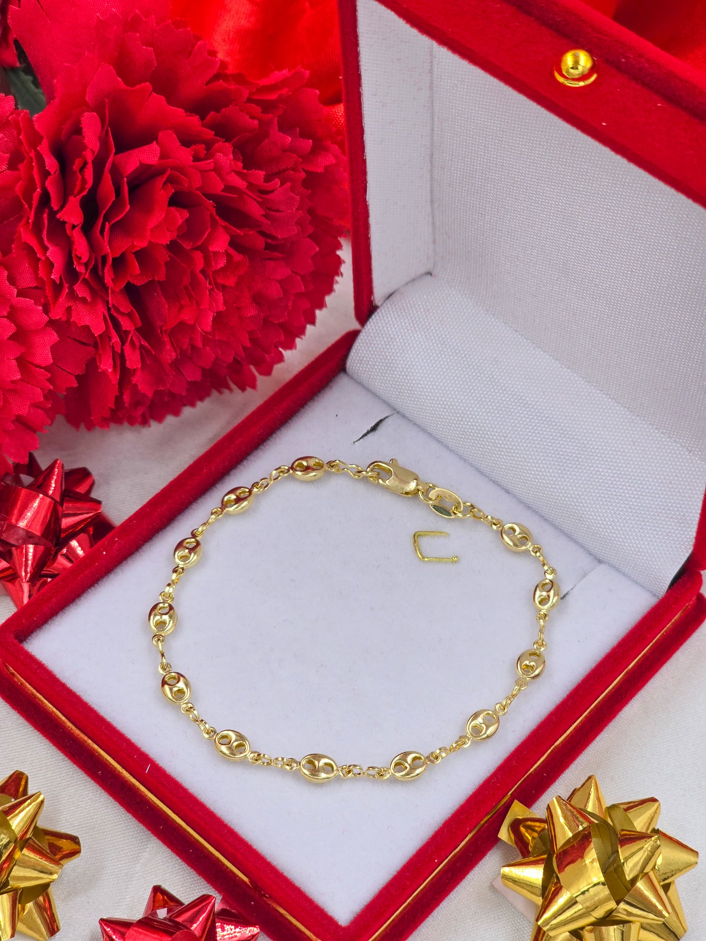 Pulsera Tejido Gucci Oro Laminado 18k