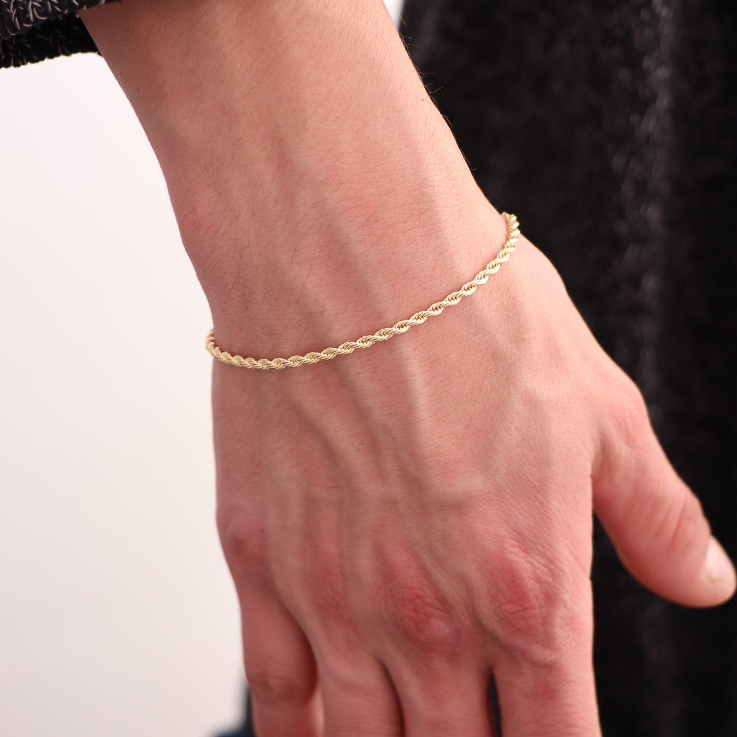 Pulsera Tejido Tourbillon Oro Laminado 18k