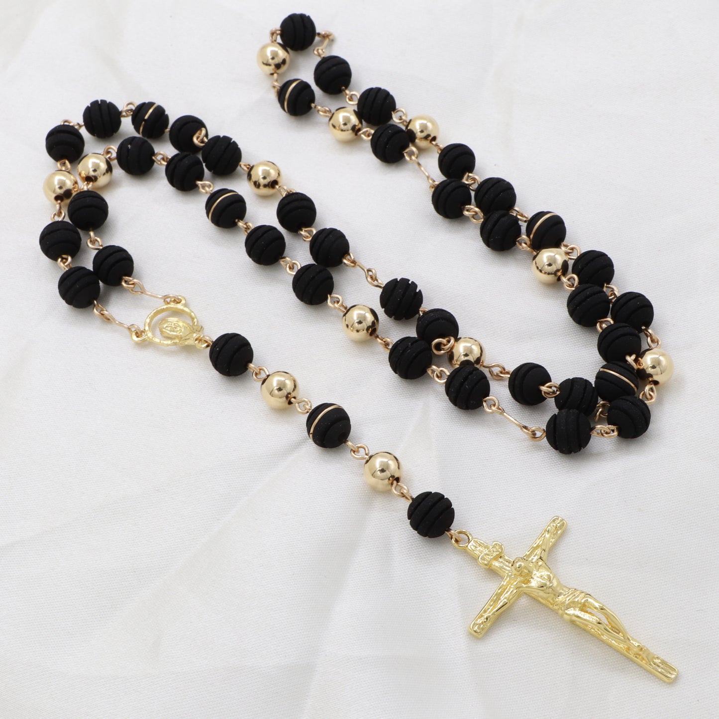 Rosario Clásico Oro Laminado 18k