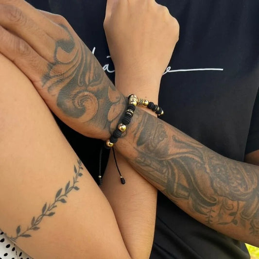 Brazaletes Con Rondeles Big Parejas Oro Laminado 18k