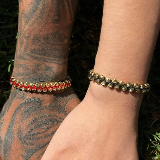 Brazaletes Italianos Para Parejas Oro Laminado 18k