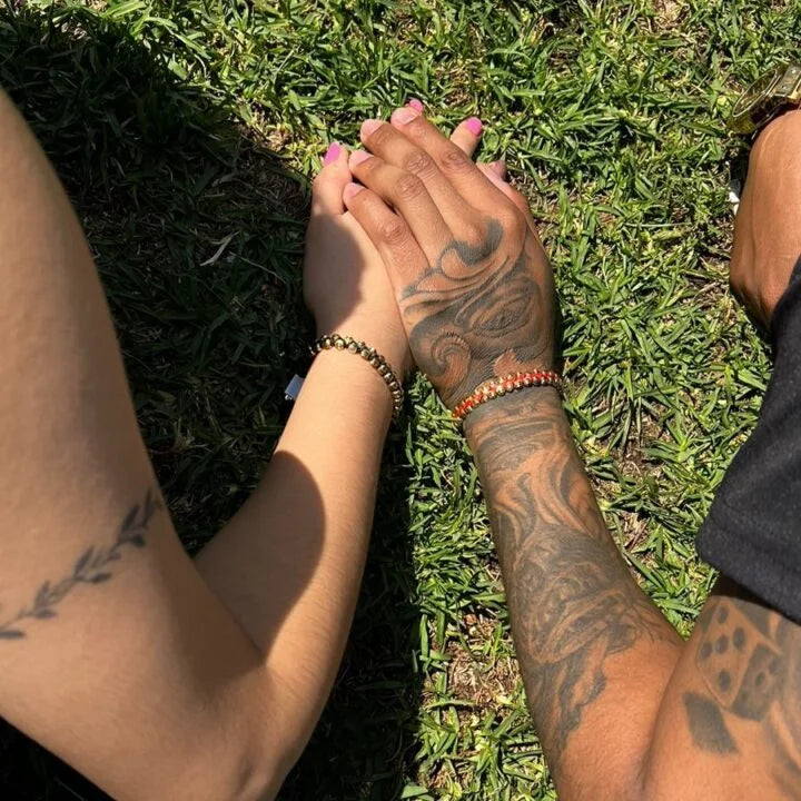 Brazaletes Italianos Para Parejas Oro Laminado 18k