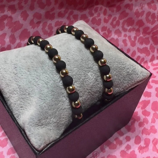 Pulseras Para Parejas Oro Laminado 18k